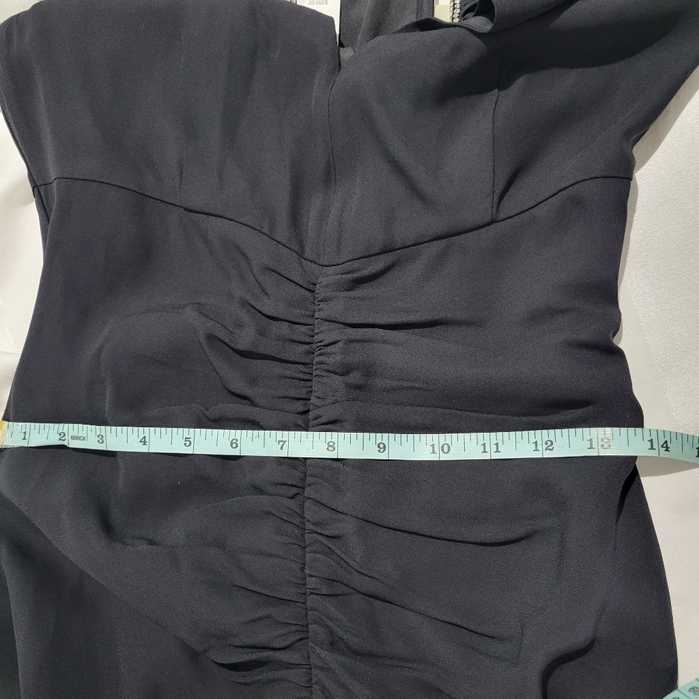 J Crew Collection Full-length embellished ruched dress CD510 Size 2 Black Formal - Picture 13 of 13